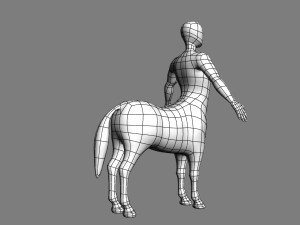 horse man Model 3D