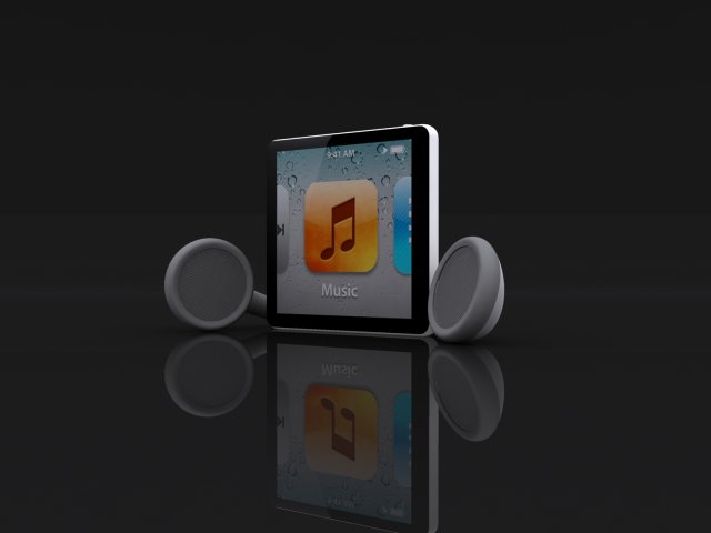 ipod Modelo 3D .c4d .max .obj .3ds .fbx .stl .blend 