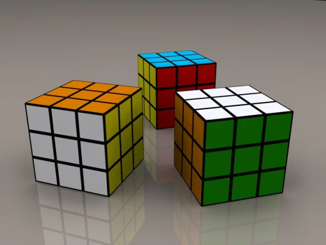 rubix cube 3D Model .c4d .max .obj .3ds .fbx .stl .blend 
