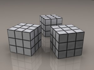 rubix cube 3D 모델