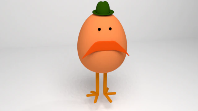 mr egg rigged 3D Model .c4d .max .obj .3ds .fbx .stl .blend 