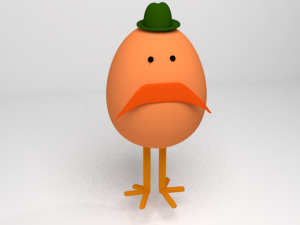 mr egg rigged 3D मॉडल