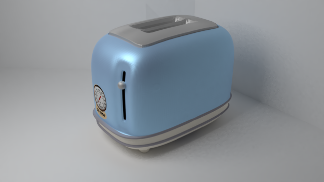 vintage toaster 3D मॉडल .c4d .max .obj .3ds .fbx .stl .blend 