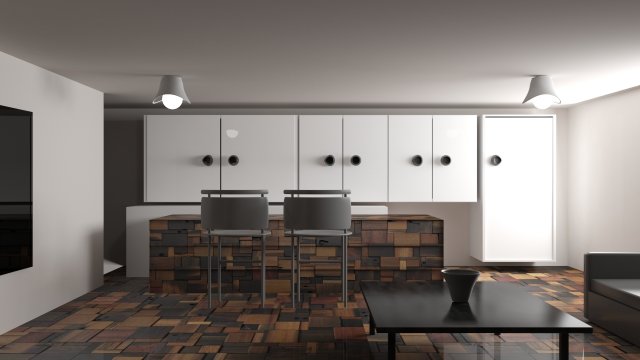 living room 3Dモデル .c4d .max .obj .3ds .fbx .stl .blend 