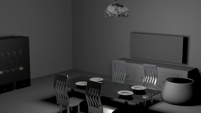 dining room 3D Model .c4d .max .obj .3ds .fbx .stl .blend