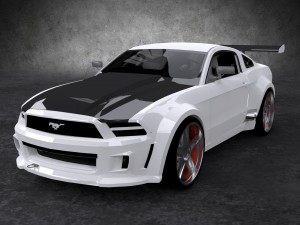 ford mustang gt-r 2010 3D Модель