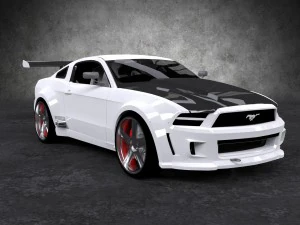 ford mustang gt-r 2010 3D Model