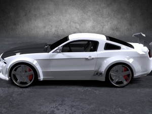ford mustang gt-r 2010 3D Model