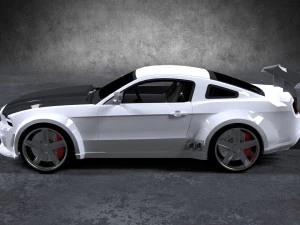 ford mustang gt-r 2010 3D Model
