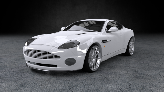 aston martin vanquish v12 3D 模型 .c4d .max .obj .3ds .fbx .stl .blend 