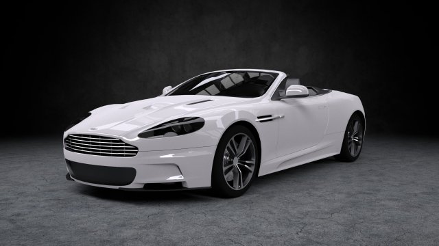 aston martin volante 2012 Model 3D .c4d .max .obj .3ds .fbx .stl .blend 
