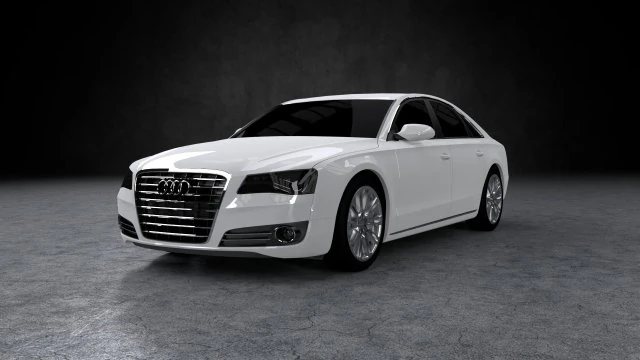 audi a8 2012 3D Model .c4d .max .obj .3ds .fbx .stl .blend