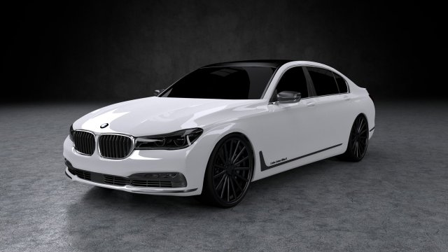 bmw 740li 2016 3D मॉडल .c4d .max .obj .3ds .fbx .stl .blend 