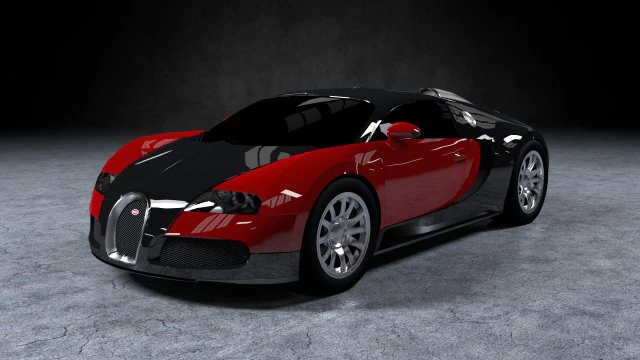 bugatti veyron 2009 3D Model .c4d .max .obj .3ds .fbx .stl .blend 