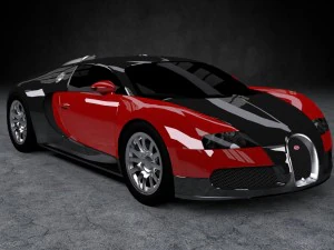 bugatti veyron 2009 3D Model