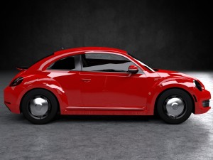 volkswagen beetle classic 2016 3D मॉडल