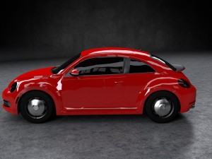 volkswagen beetle classic 2016 3D मॉडल
