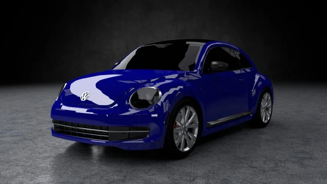 volkswagen beetle turbo 2016 3D Model .c4d .max .obj .3ds .fbx .stl .blend 