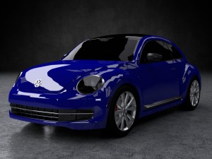 volkswagen beetle turbo 2016 3D Model