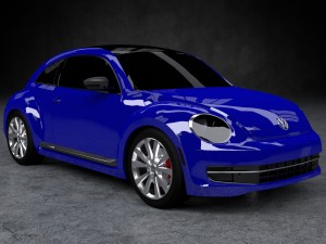 volkswagen beetle turbo 2016 3D Model