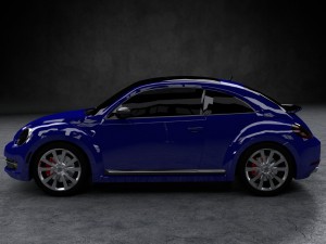 volkswagen beetle turbo 2016 3D Model