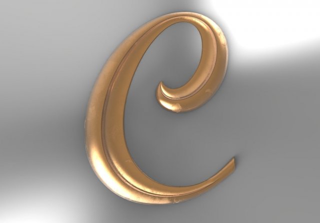 lettersmb-c-big-783x1000x80 3D Принт Модель .c4d .max .obj .3ds .fbx .stl .blend 