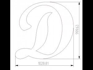 lettersmb-d-big-1030x1000x80 3D Print Model
