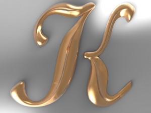 lettersmb-k-big-1196x1000x80 3D Print Model