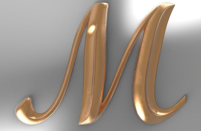 lettersmb-m-big-1406x1006x80 3D Принт Модель .c4d .max .obj .3ds .fbx .stl .blend 