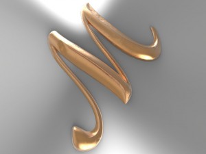 lettersmb-m-big-1406x1006x80 3D Принт Модель