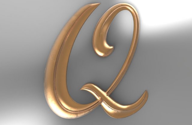 lettersmb-q-big-901x1000x80 3D प्रिंट मॉडल .c4d .max .obj .3ds .fbx .stl .blend 