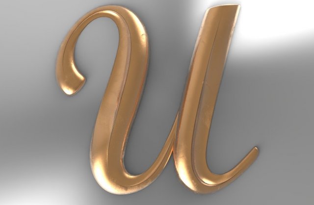 lettersmb-u-big-1076x1000x80 Modello di stampa 3D .c4d .max .obj .3ds .fbx .stl .blend