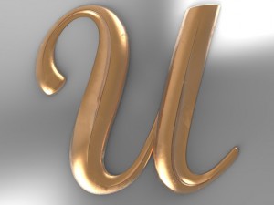 lettersmb-u-big-1076x1000x80 3D Print Model