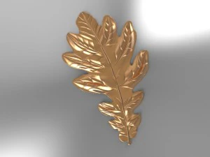 liść dębowy592x912x30dxf Model 3D
