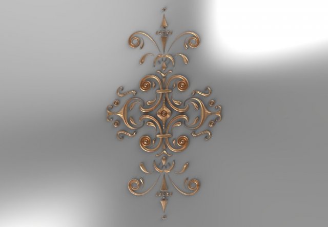 decorsymmetrical548x1000x15 3D Модель .c4d .max .obj .3ds .fbx .stl .blend 