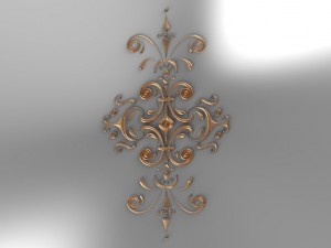 decorsymmetrical548x1000x15 3D 모델