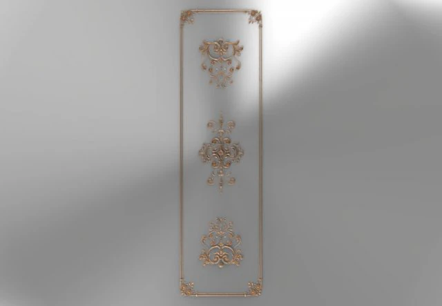 decorativepanel013600x1100x20 3D Model .c4d .max .obj .3ds .fbx .stl .blend
