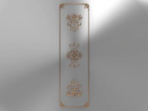 Dekorpaneel013600x1100x20 3D Modell