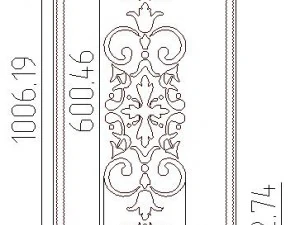 decorativepanel372x1006x10 3D Model