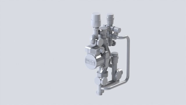 the mixing unit floor Model 3D .c4d .max .obj .3ds .fbx .stl .blend 