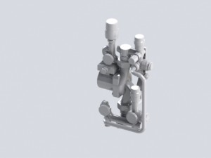 the mixing unit floor Model 3D