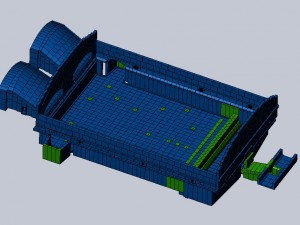 refractories glass furnace Model 3D