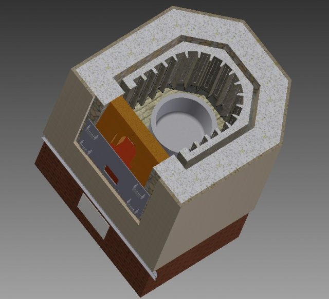 pot electric furnace Modelo 3D .c4d .max .obj .3ds .fbx .stl .blend 
