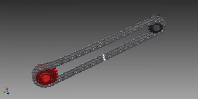 chain transmission 3D Model .c4d .max .obj .3ds .fbx .stl .blend