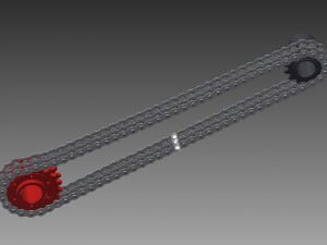chain transmission Model 3D