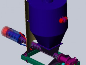 auger bulk materials Modello 3D