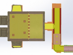 regenerative glass melting furnace feeder 3D Модель