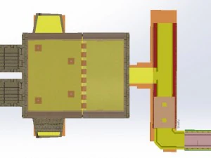 regenerative glass melting furnace feeder 3D Model