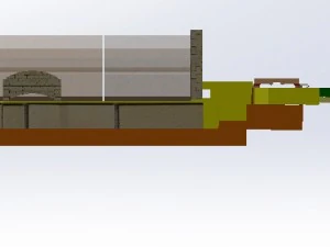 regenerative glass melting furnace feeder 3D Model