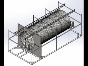 filtre &agrave; tambour Modèle 3D